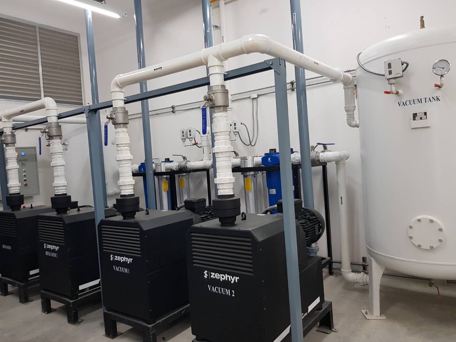 ออกแบบและติดตั้งระบบสุญญากาศอุตสาหกรรม Vacuum System Design - P.W. Engineering